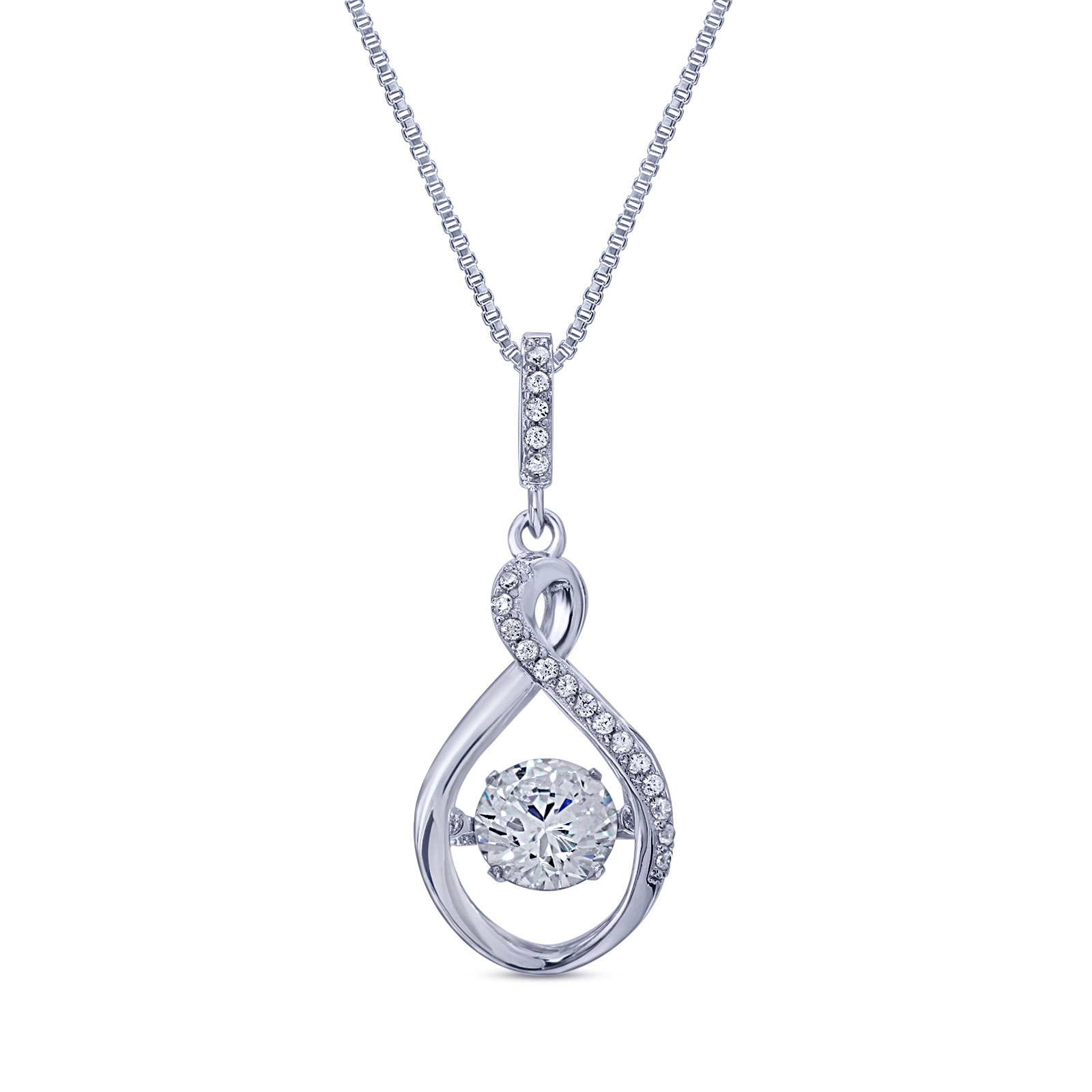 Rosny & Company Inc | Quality Wholesale Jewelry | Necklaces | 925 Sterling  Silver Dancing Stone Pendant 18