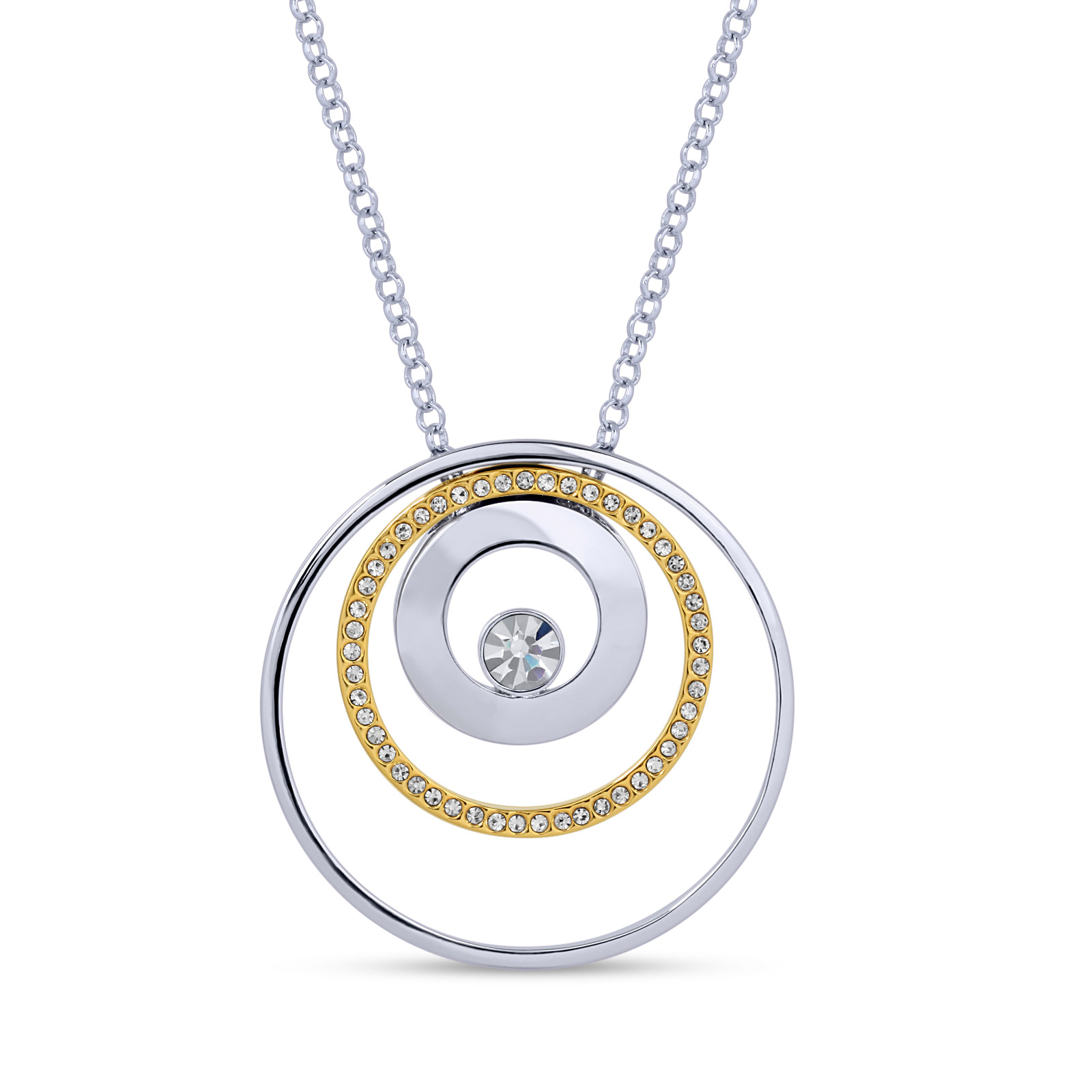 bobauna Sun Crescent Moon Star Two-Tone Interlocking Circles Necklace  Celestial Jewelry Game of Thrones Jewelry Gift (Sun Moon Circle Necklace) :  Amazon.sg: Fashion